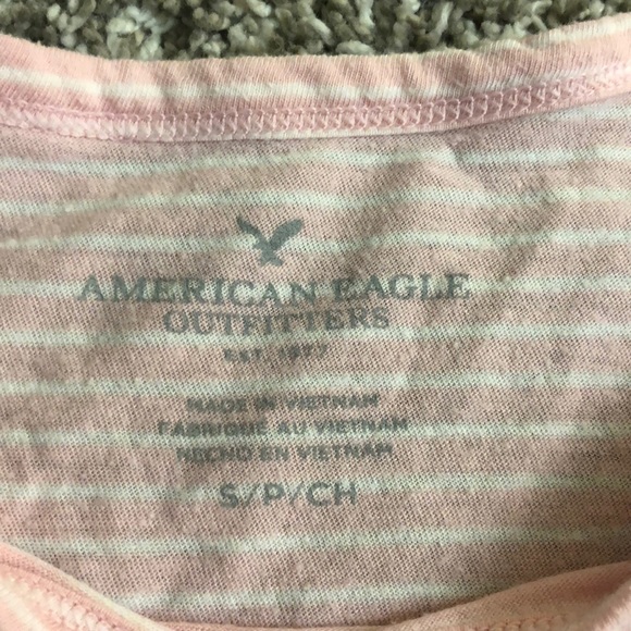 ✨pink and white striped crop top✨ - Picture 2 of 3